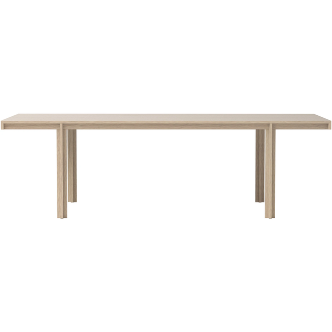 Photo of Principal Dining Table 100 x 240 cm, White Stained Oak - Dining Table - Bodil Kjær - Wood-coloured - Wood