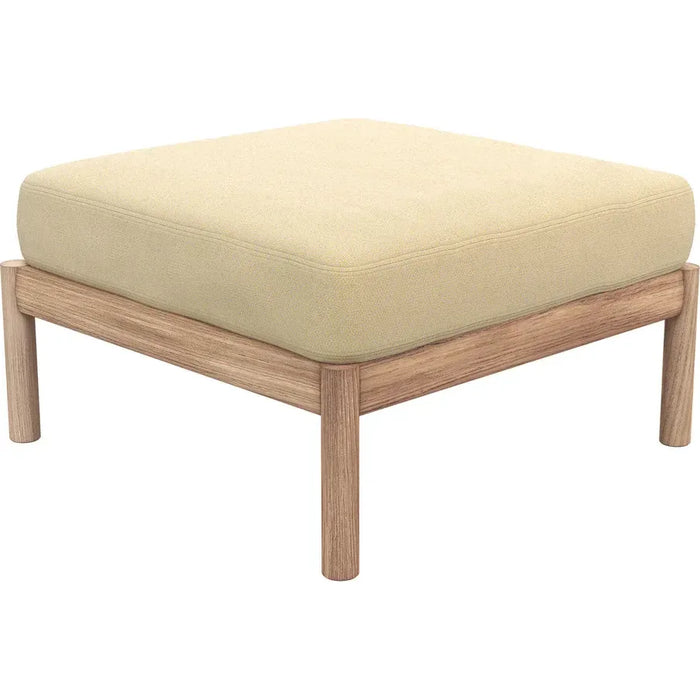 Tradition Pouf, Honey Yellow, Teak, Fsc 100% - Outdoor Stools & Poufs - Povl B. Eskildsen - Wood