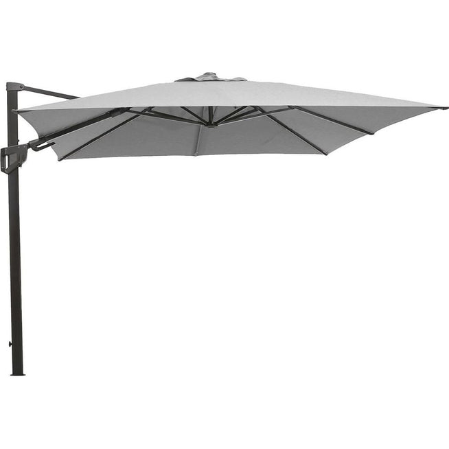 Photo of Hyde Luxe Tilt Parasol, 3x3 M - Light Grey, without cover, without stones