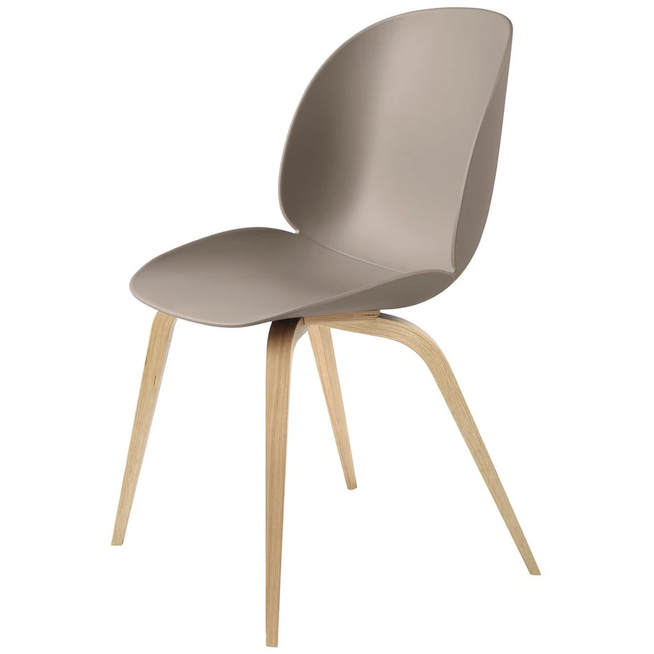 Photo of Beetle Dining Chair Un-Upholstered, Wood Base