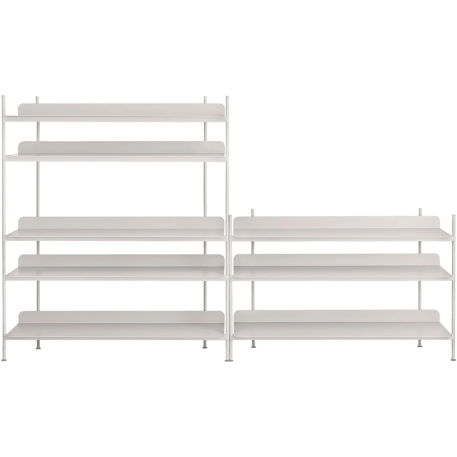 Photo of Compile Shelving System/configuration 7, Grey - Hyllsystem - Cecilie Manz - Grå - Metall