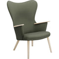 Thumbnail photo of Carl Hansen - Ch78 Armchair, Soaped Oak, Fabric Group 3 Fiord 0961 - Armchairs - Hans J. Wegner