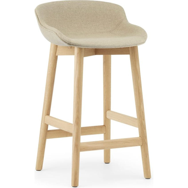Photo of Hyg Bar Stool, Wood / Full Upholstery 65 Cm