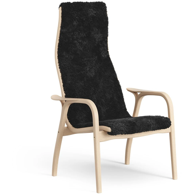 Photo of Lamini Children's Arm Chair Laquered Beech/sheep Skin
