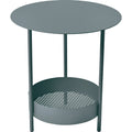 Salsa Pedestal Table, Storm Grey - Small Table & Side Table Outdoor - Goula / Figuera - Grey - Metal