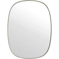 Framed Mirror Small, Grey/clear Glass - Half Body Mirrors - Anderssen & Voll - Grey
