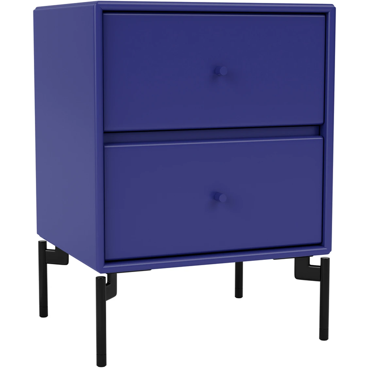 Photo of Drift Drawer Module - Monarch / Black Legs - Bedside Tables - Peter J. Lassen - Blue - Mdf