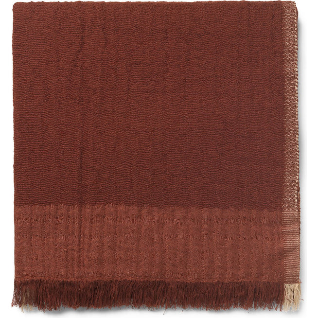 Photo of Weaver Throw - Plaid - Weaver Throw - Red Brown - W120 X D1 X H170 Cm