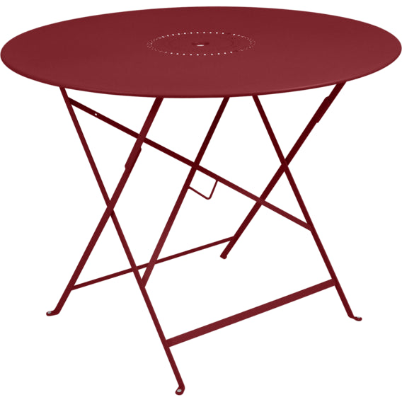 Photo of Floréal Table 96 cm Chili 43 - Outdoor dining table - Red - Metal