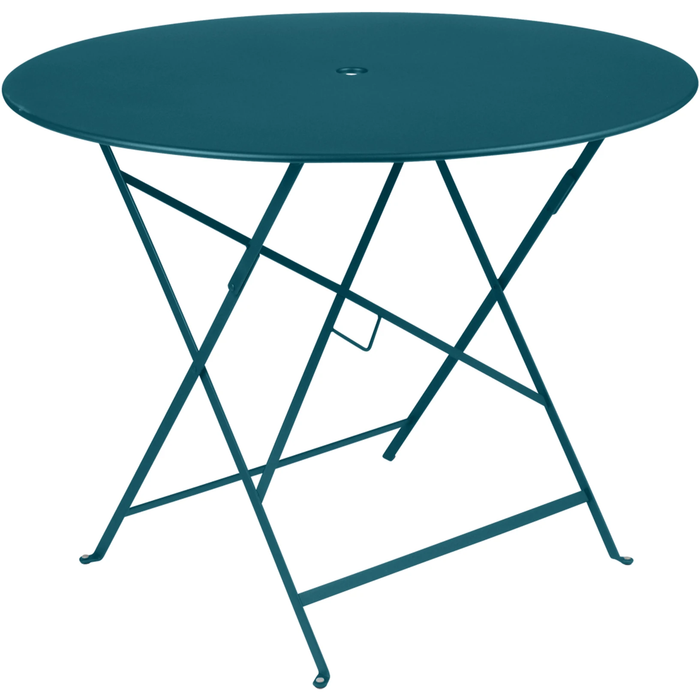 Photo of Bistro Table Ø 96 cm, Acapulco Blue - Garden Table - Blue - Metal