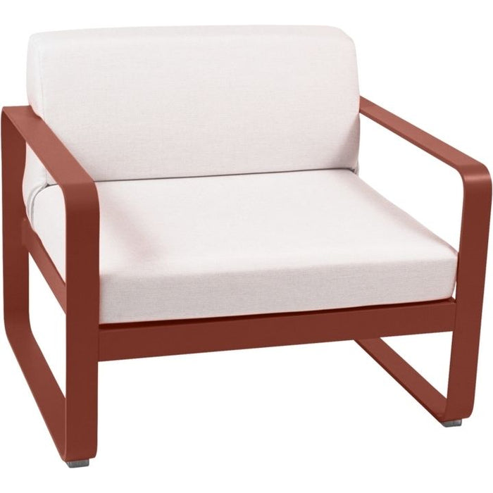 Photo of Bellevie Armchair Red Ochre - Off-white Cushion