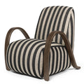 Thumbnail photo of Buur Lounge Chair - Loungestol - Dark Stained/sand Bl - W: 75 X H: 87 X D: 84 Cm