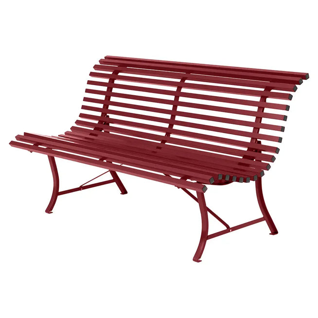 Photo of Louisiane Bench 150 cm - Chili - Garden Benches - Red - Metal