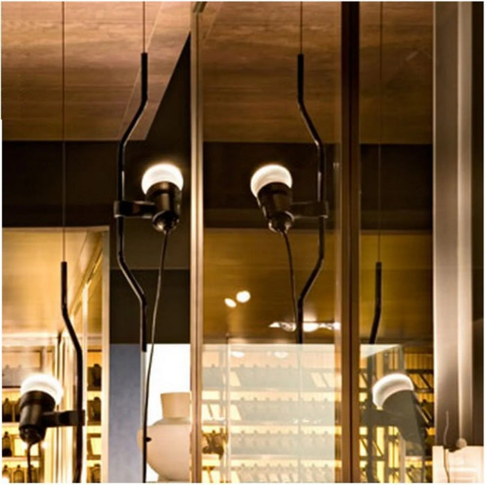 Photo of Parentesi Pendant Black With Dimmer