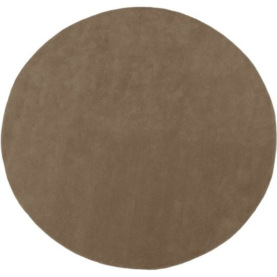 Photo of Quiet Tufted Carpet - Carpet - Ø240 - Ash Brown - W240 x D3 x H240 cm