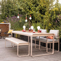 Bellevie Bench Storm Grey - Garden Benches - Pagnon & Pelhaître - Grey - Metal