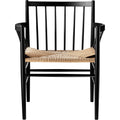 Thumbnail photo of J81 Chair With Arms Nature-beech Black Painted