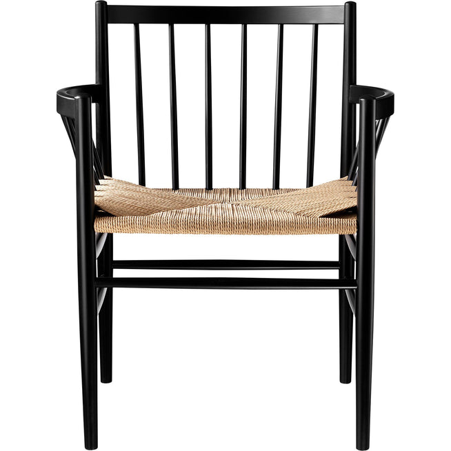 Photo of J81 Chair With Arms Nature-beech Black Painted