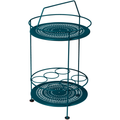Montmartre Portable Bar, Acapulco Blue - Small Tables & Side Tables Outdoor - Blue - Metal
