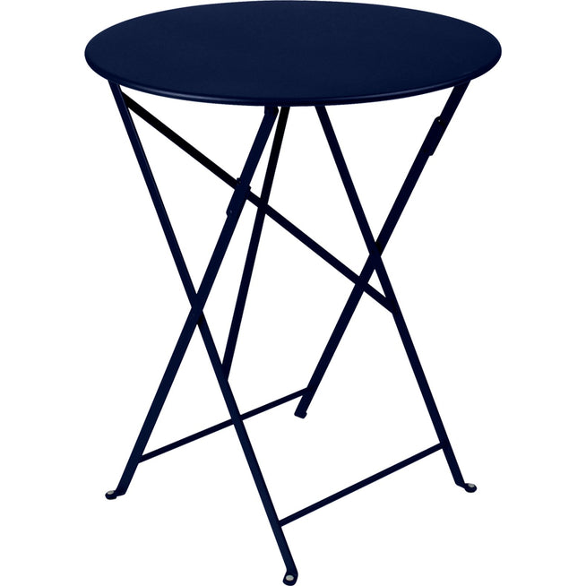 Photo of Bistro Table Ø 60 cm, Deep Blue - Small Table & Side Table Outdoor - Blue - Metal