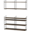 Thumbnail photo of String Wall Rack 75x30, Black, 2-pack - Shelving - Nils Strinning - Black - Metal