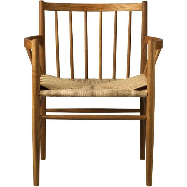 Photo of J81 Chair With Arms Smoked Oak Oiled-nature