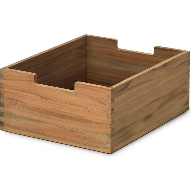 Photo of Cutter Low Teak - Small Storage - Niels Hvass - Wood-coloured
