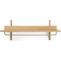 Thumbnail photo of Sector Rack Shelf - Knager - Oak/brass - W: 87 X H: 34 X D: 37 Cm
