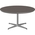 Thumbnail photo of A223 Circular Coffee Table, Ø90 cm, Laminate, Grey - Coffee Table - Arne Jacobsen,piet Hein - Grey - Metal/Wood