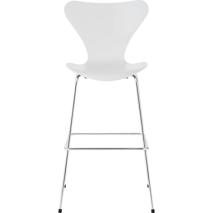 3187/3197 Sjuan Bar Stool - White - Bar stools & Bar stools - Arne Jacobsen - White - Metal/wood