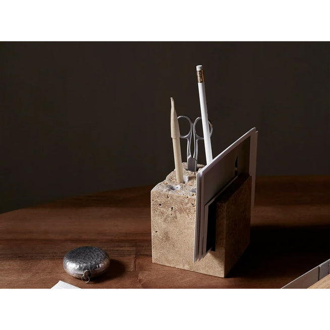 Photo of Klint Pencil Holder - Storage boxes - Beige - W9 x H9 x D9 cm