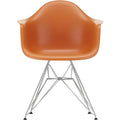 Eames Plastic Armchair Dar - 43 Rusty Orange - Chrome Base - Matstolar - Charles & Ray Eames - Orange - Metall/plast