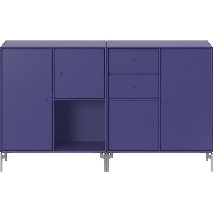 Photo of Couple Sideboard - Monarch / Matt Chrome Legs - Sideboards - Peter J. Lassen - Blå - Mdf