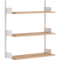 Thumbnail photo of New Works Wall Shelf - Hylde - 90 - Oak / White - H90 X W83.5 X D30.5 Cm