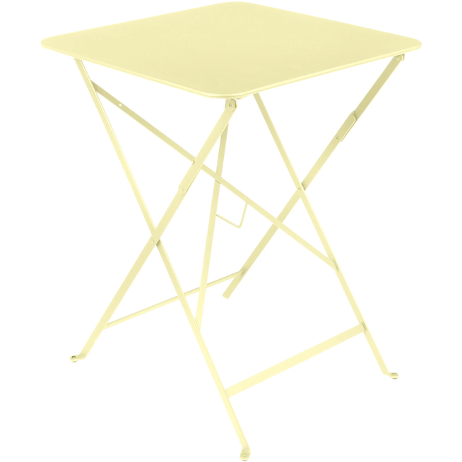 Photo of Bistro Table 57x57 cm Frosted Lemon A6 - Garden Table - Yellow - Metal