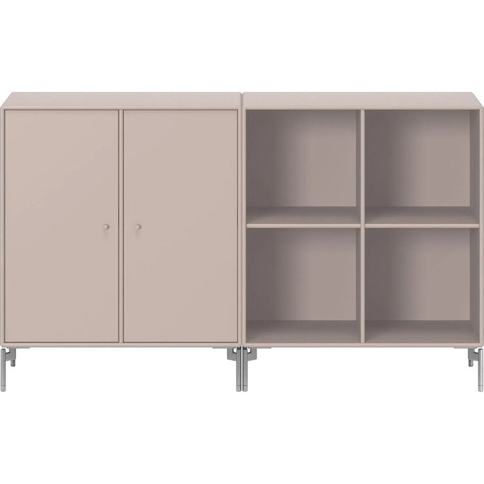 Photo of Pair Classic Sideboard - Matt Chrome Legs