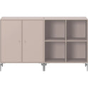 Pair Classic Sideboard - Matt Chrome Legs