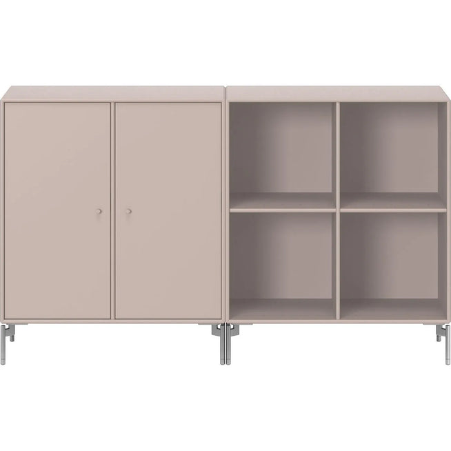 Photo of Pair Classic Sideboard - Matt Chrome Legs
