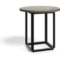Thumbnail photo of Florence Side Table Gris Du Marais Marble. Ø50 Cm. Black Stand
