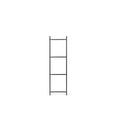 Thumbnail photo of Punctual | Ladder - Reolsystem - 4 Step / Anthracite - W2 X D42 X H142 Cm
