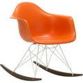 Eames Plastic Armchair Rar - 43 Rusty Orange - White Base - Dark Maple - Matstolar - Charles & Ray Eames - Orange - Metall/trä/plast