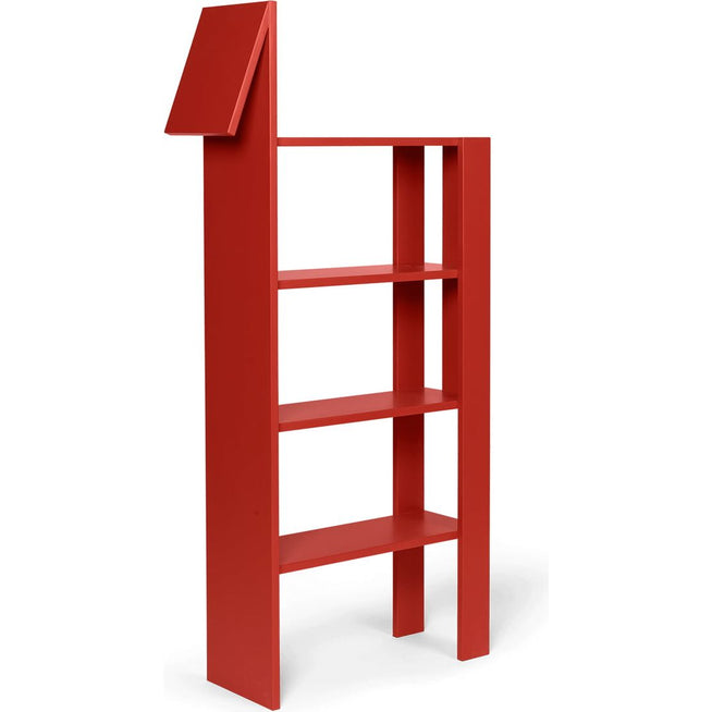 Photo of Giraffe Bogreol - Reol - Poppy Red - W69 X D24 X H140 Cm