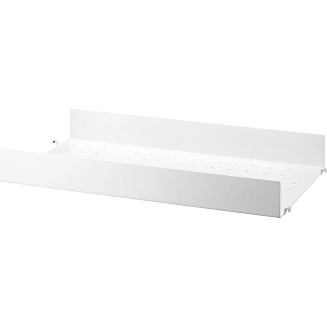Photo of String Metal Shelf, High Edge 58x30, White - Shelving - Nils Strinning - White - Metal