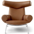 Thumbnail photo of Wegner Ox Chair 1000 By Hans J. Wegner - Lænestol - Max 95 Cognac - W99 X D99 X H92 X Sh36 Cm
