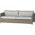 Thumbnail photo of Diamond 3 Seater Sofa Natural, Caneline Natté Light Grey