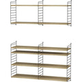 Thumbnail photo of String Wall Rack 75x30, Black, 2-pack - Shelving - Nils Strinning - Black - Metal