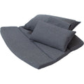 Thumbnail photo of Breeze Highback Lounge Chair Cushion - Outdoor Cushions - Black - Cane-line Natté - W: 75 x D: 55 x H: 2 cm