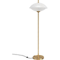 Thumbnail photo of Clam Floor Lamp 128 Cm Opal-brass