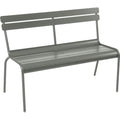 Thumbnail photo of Luxembourg Bench With Backrest Rosemary 48 - Garden Benches - Frédéric Sofia - Green - Metal