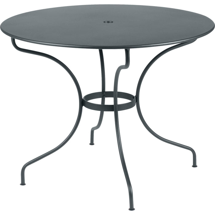 Photo of Opéra Table Ø 96 cm - Storm Grey - Outdoor dining table - Studio Fermob - Grey - Metal